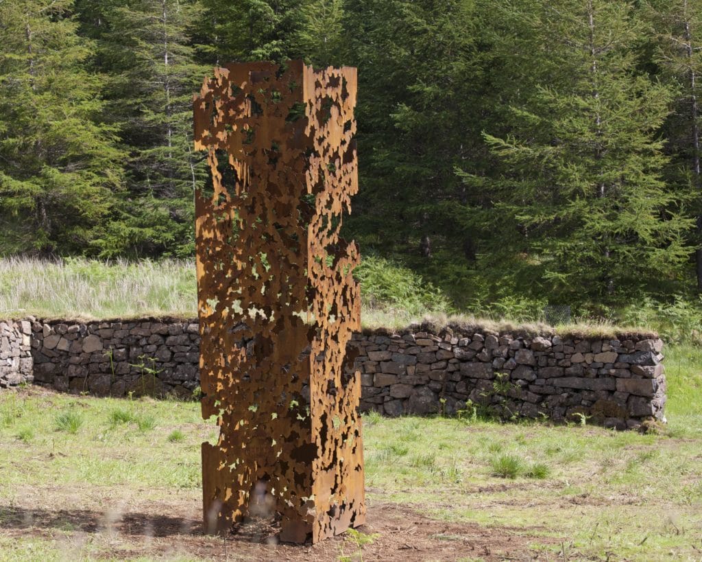 Andrea Geile- The Chlorophylls- Corten- steel- sculpture - Sarah Darling photo