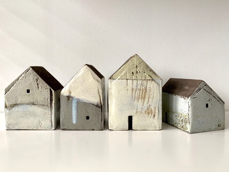 Set of four houses - Rowena Brown